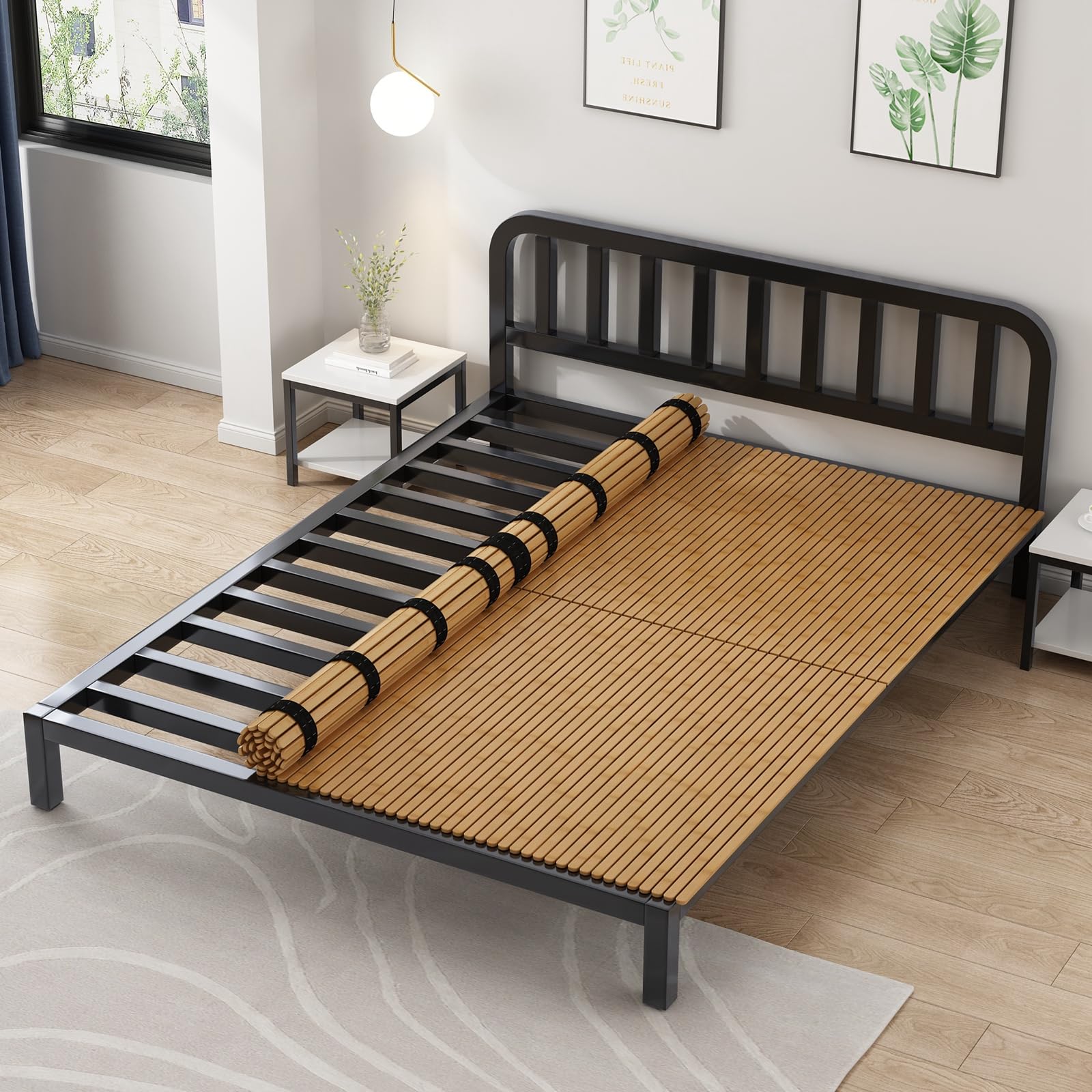 Amazon.com: LOBOTOU Bunkie Board Heavy Duty 6mm Natural Bamboo Bed